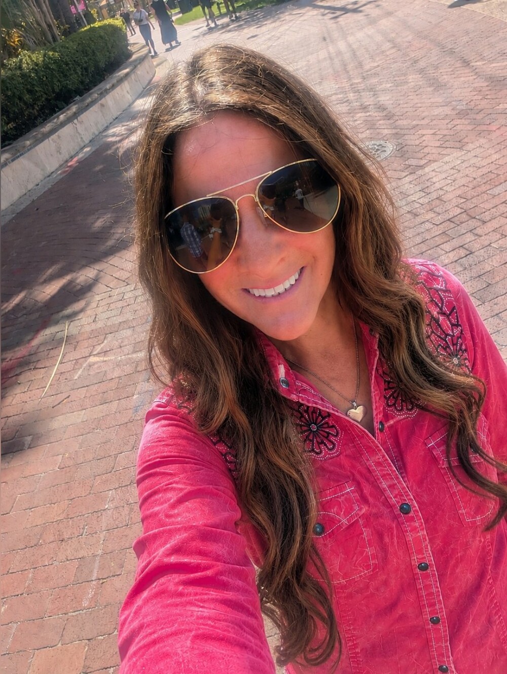 Rock & Roll Cowgirl Hot Pink Western Button-Up Shirt